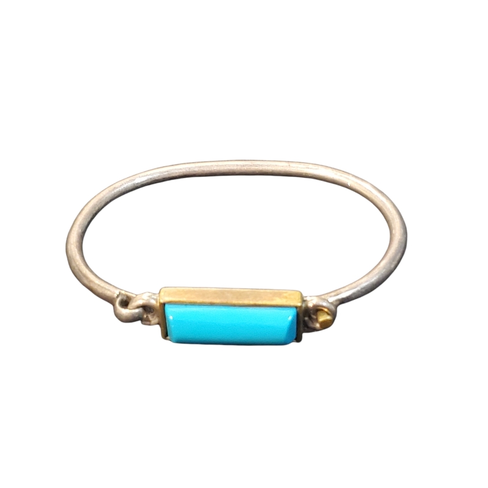 Small Antique Bracelet with a Aqua Stone